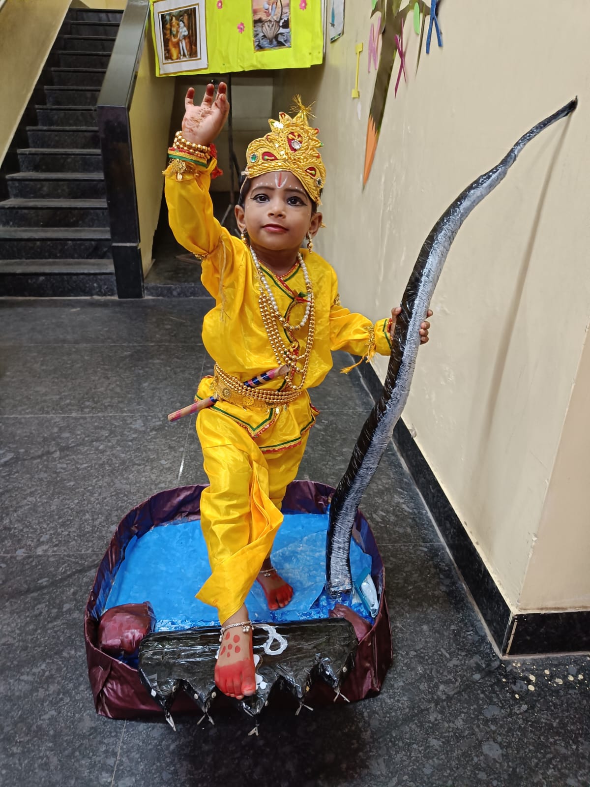 Handcrafted Krishna Costume for Kids – Krishna Handcrafts